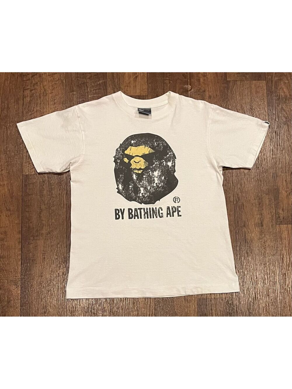 Bape gradient logo tee shirt